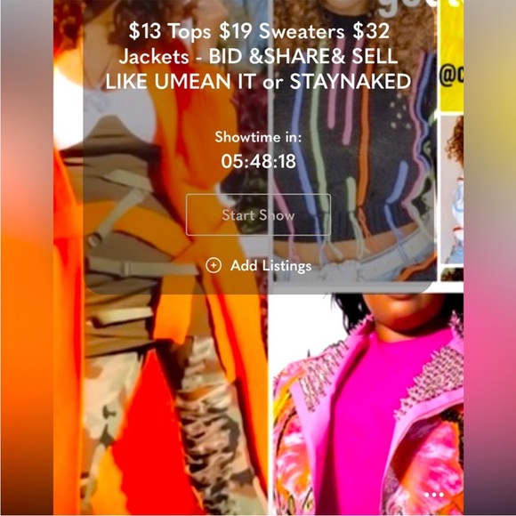 Callie Lives Shoes - 3PM ET TOPS & SWEATERS PARTY + JACKETS - SELL & SHOP LIKE UMEAN IT OR STAY NAKED